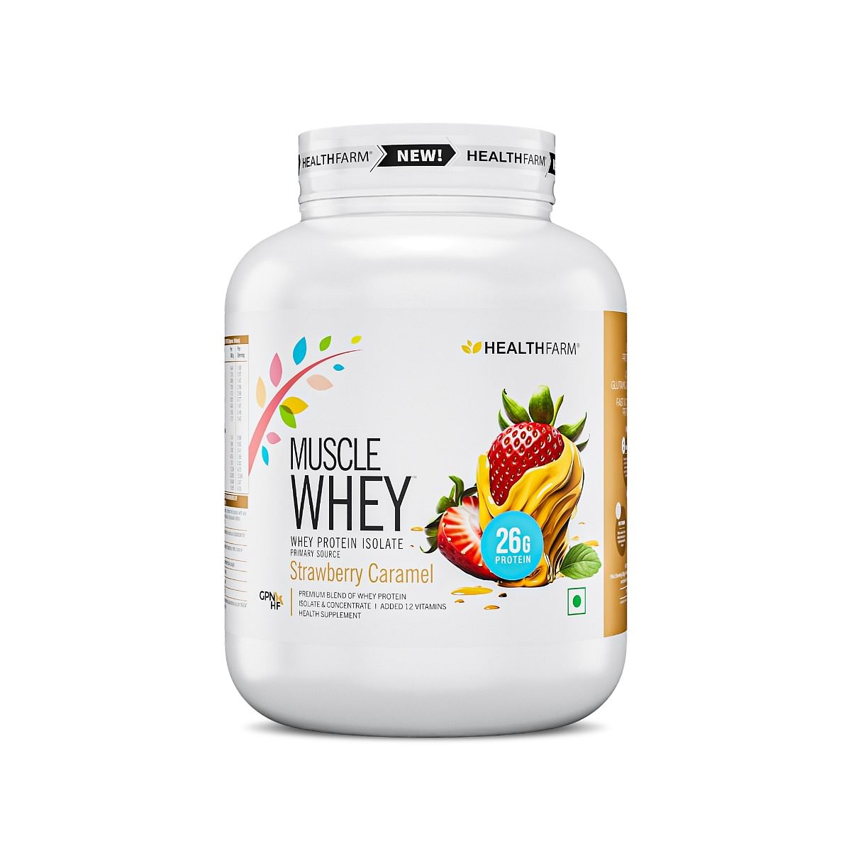 

Healthfarm Muscle Whey protein (Strawberry Caramel, 2kg)