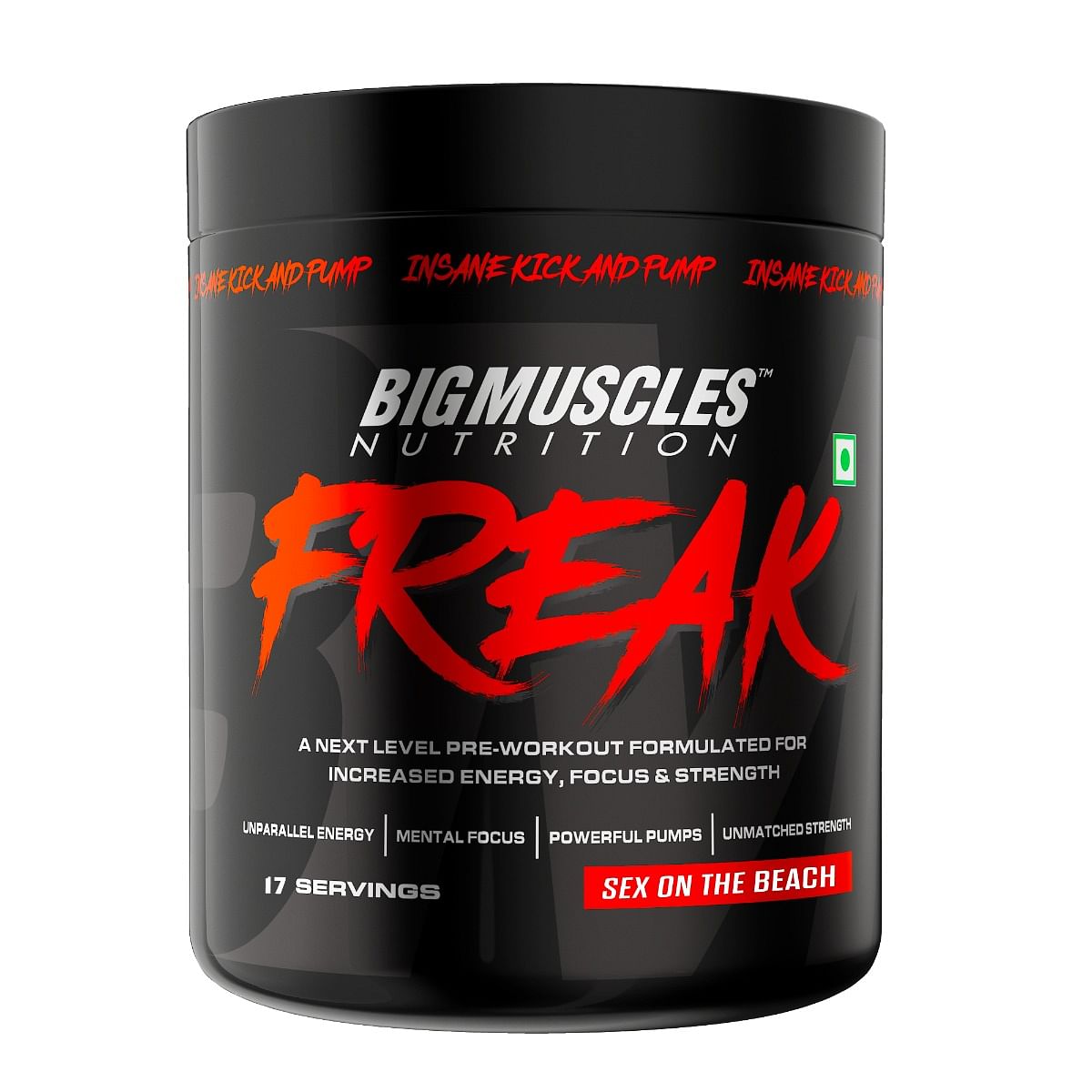 

Bigmuscles Nutrition Freak Pre-workout (17 Servings, Sex On The Beach) | 100g