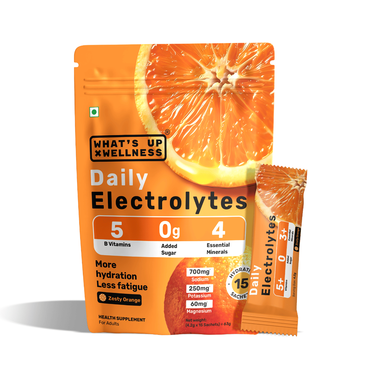 What’s Up Daily Electrolytes For Everyday Hydration | Zesty Orange Flavour-image-47