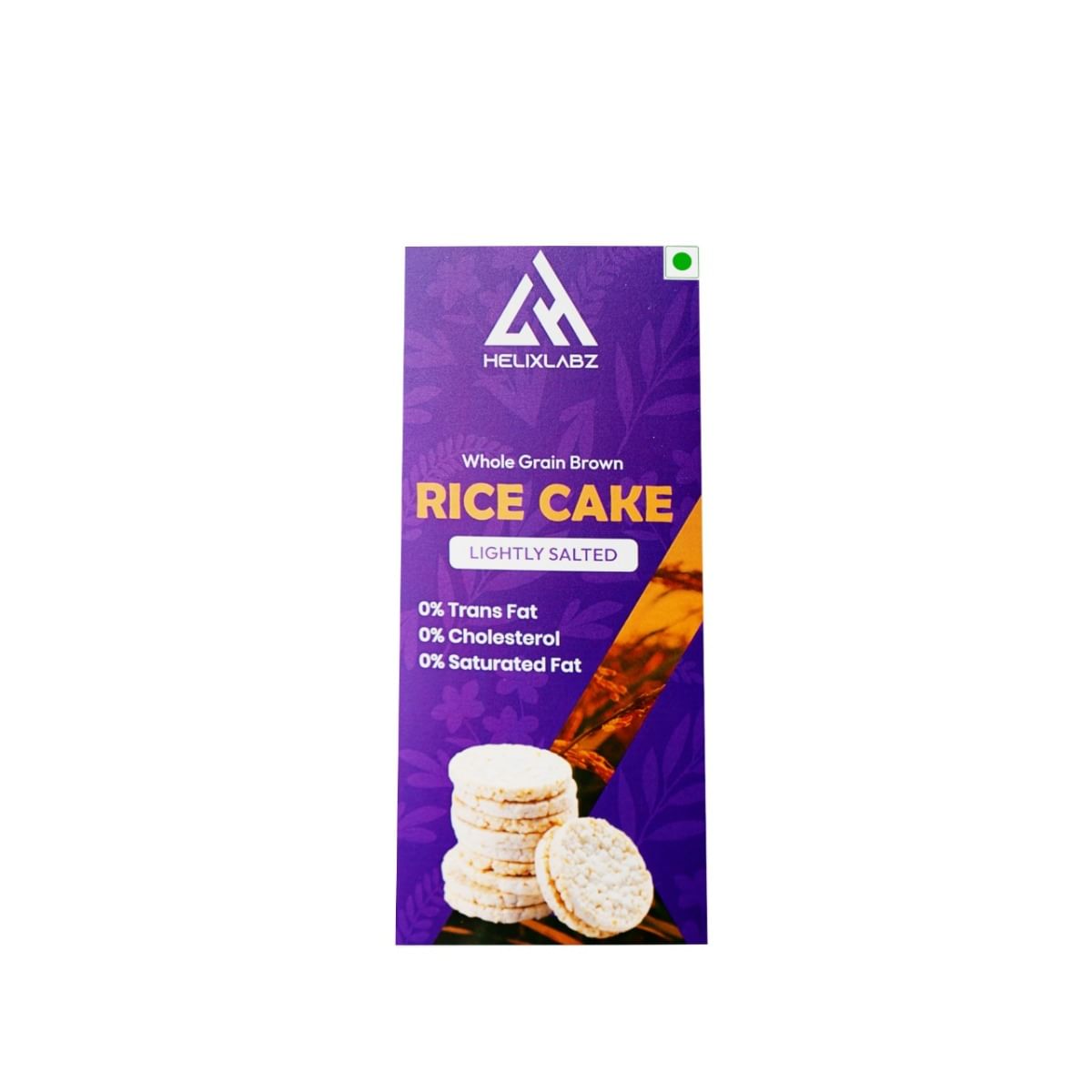 

Helixlabz 100% Organic Rice Cakes – Fat-Free, No Added Sugar, Diet-Friendly Snack for Weight Loss | 120 gm | Pack of 2