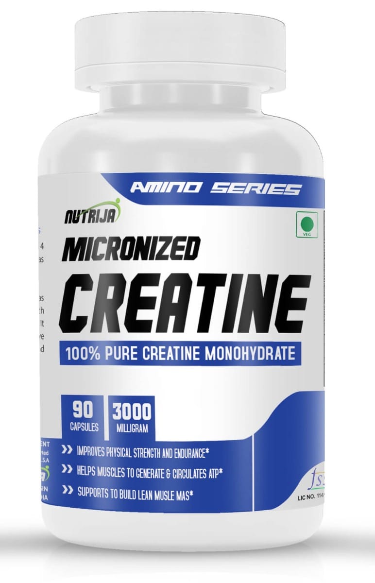 NutriJa Creatine Monohydrate 3000mg Capsules | Improves physical strength & endurance | Ideal Workout supplement-picture-28
