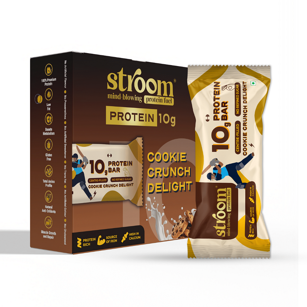 

STROOM-Cookie Crunch Delight 10G protein Bars (10g x 6)