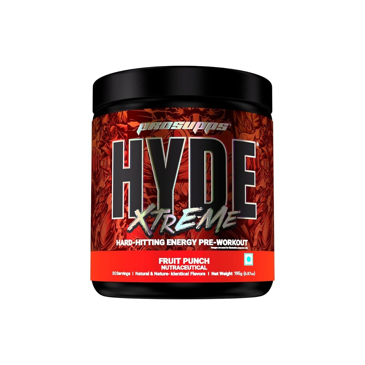 

Prosupps Hyde Hard Hitting Energy Pre - Workout [30 Servings,fruit punch]