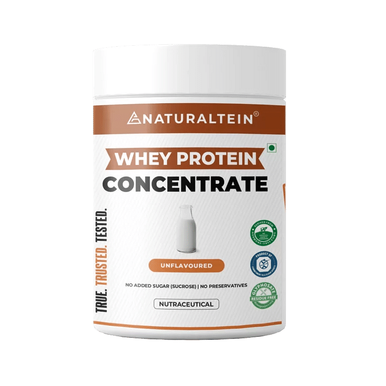 

NATURALTEIN Whey Protein Concentrate Unflavoured - 300 gms