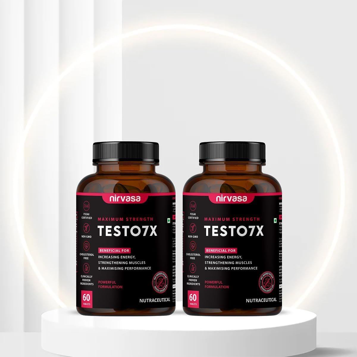 

Nirvasa TESTO7X Tablet 2B (2 X 60 Tablets)