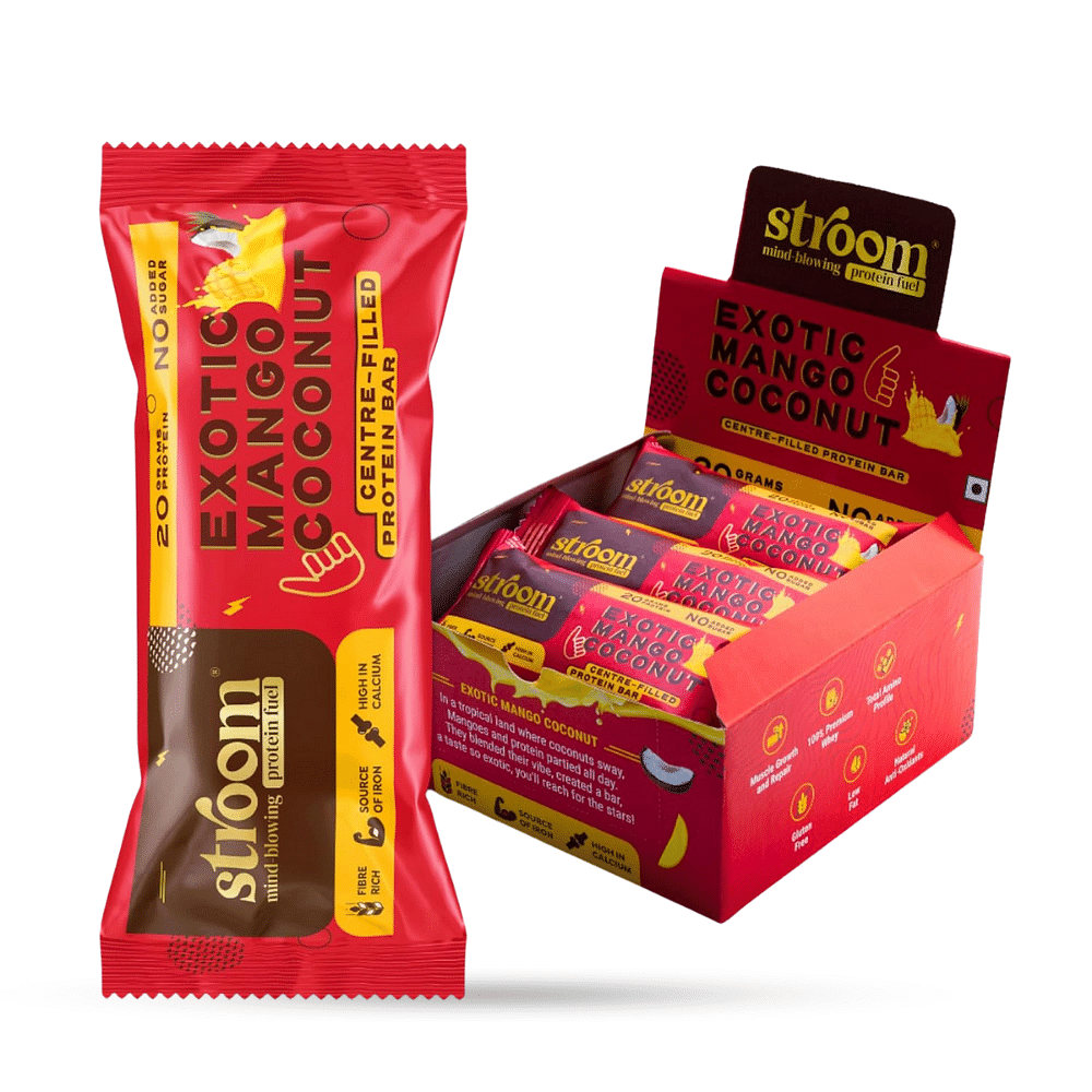 

STROOM-Exotic Mango Coconut 20G Protein Bars (20g x 9)