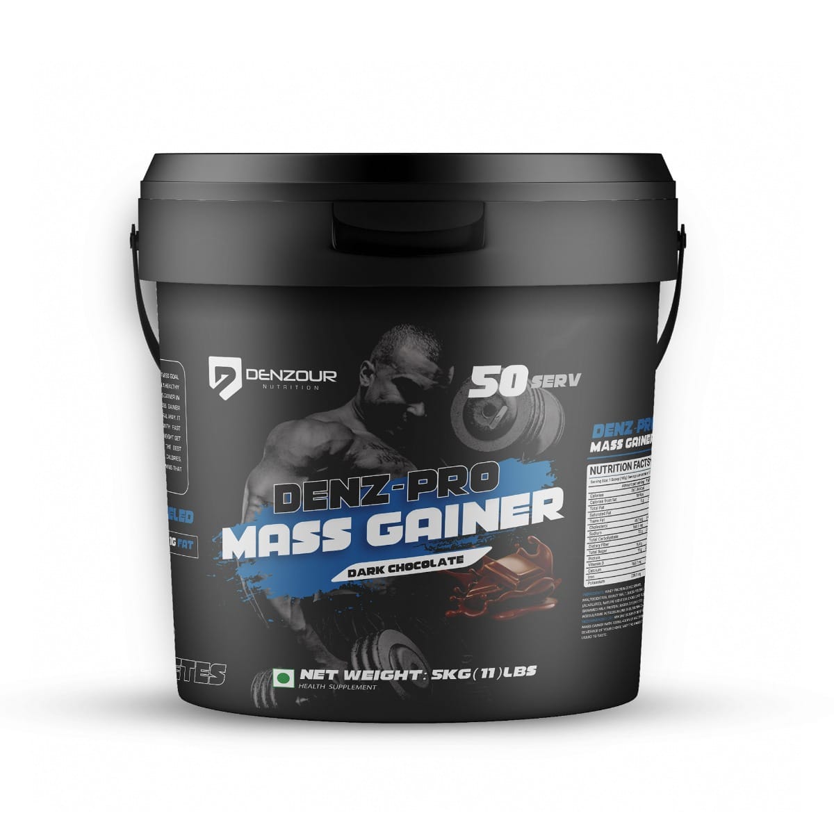 DENZOUR NUTRITION Denz Pro Mass Gainer Protein Supplement Powder | High Protein High Calorie Weight Gainer Protein Powder for Men & Women-image-23