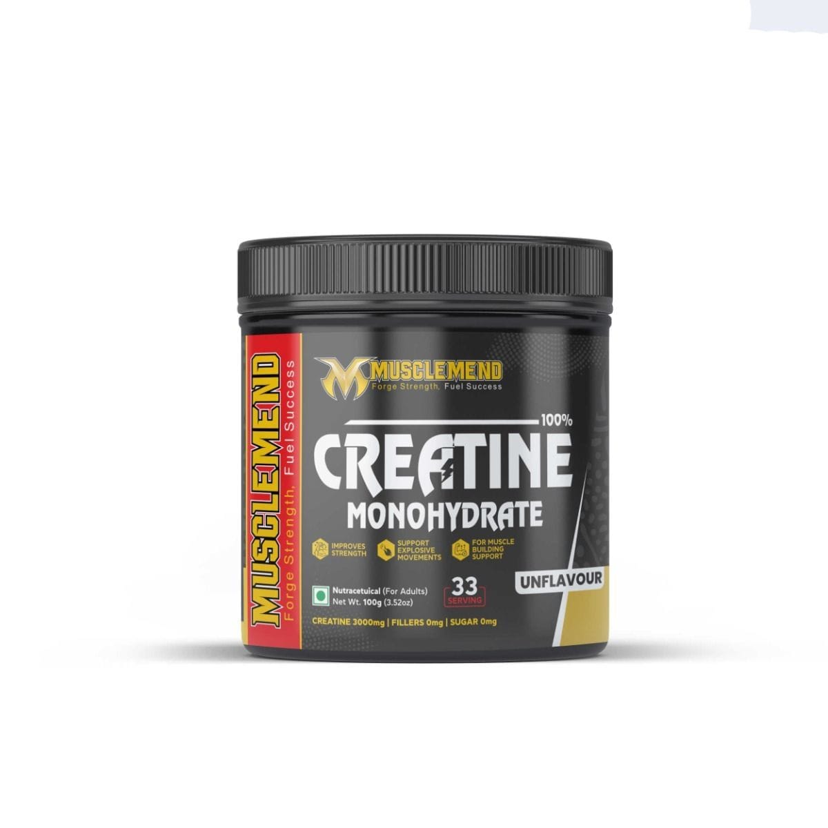 MUSCLEMEND 100% Creatine Monohydrate Powder - Unflavored