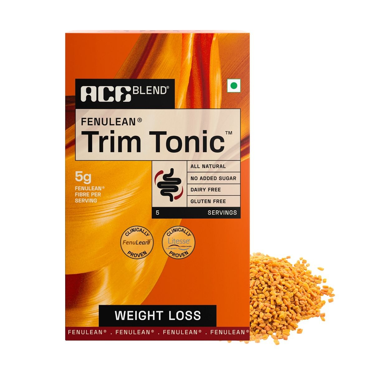 

Ace Blend Trim Tonic™ | 5 Serves | Proven Weight Loss | Daily Fiber | Sugar Management | Psyllium-Free | Gut Health | Soluble+Insoluble | 100% Natu...