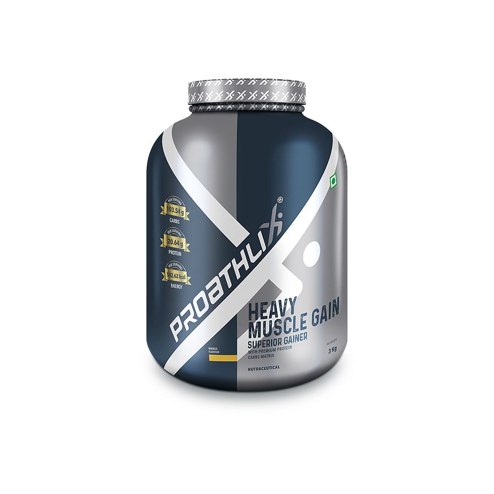 

Proathlix Heavy Muscle Gain (Mango) 3 Kg