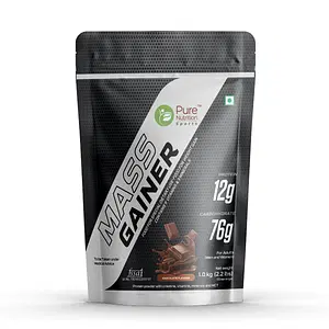 Pure Nutrition Sports Mass Gainer With Creatine , Digestive Enzymes For Weight Gain | Chocolate