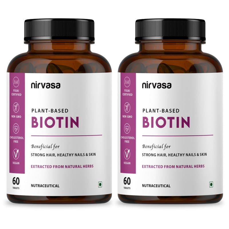 

Nirvasa Biotin 60 Tablets (Pack of 2)