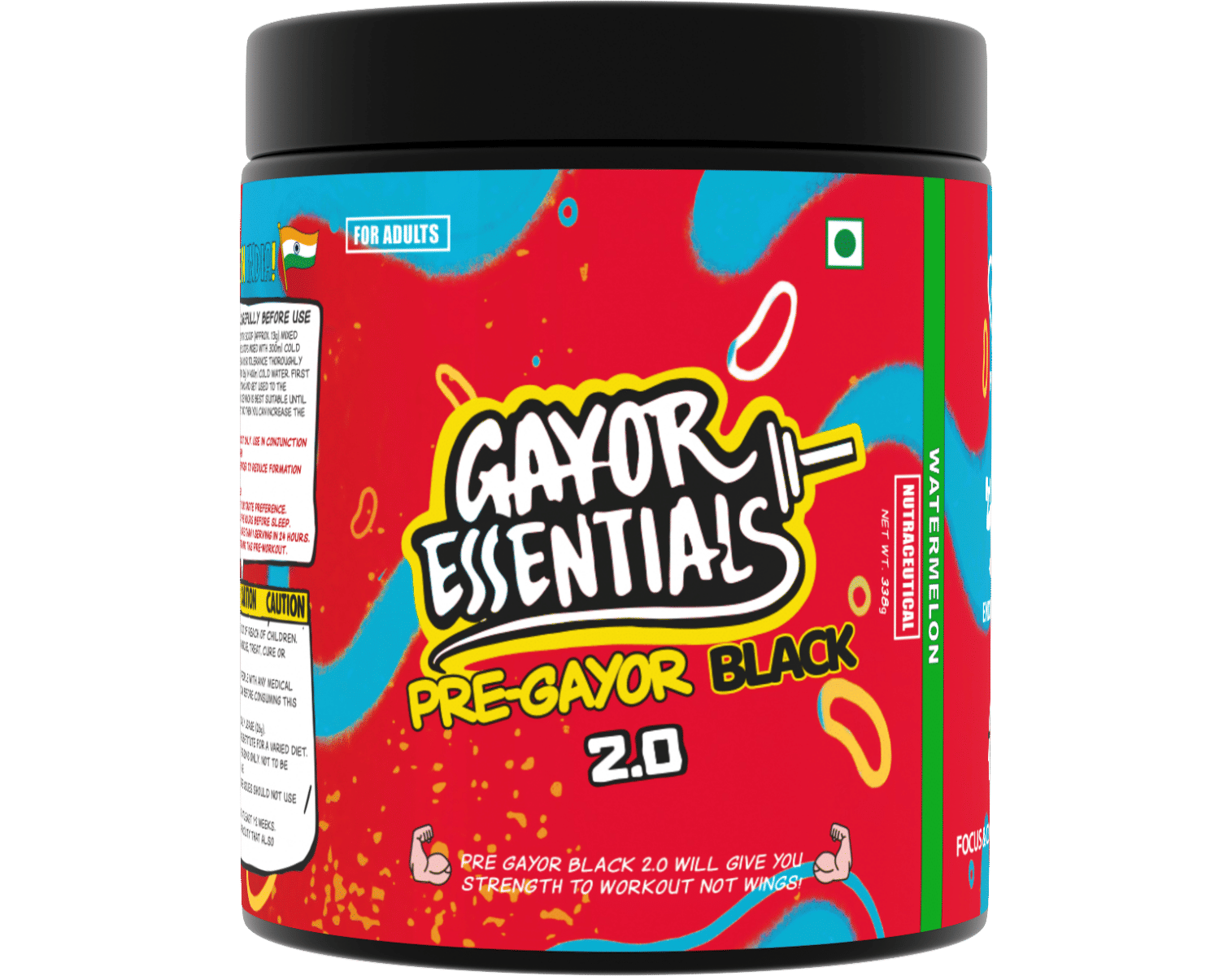 

Gayor Essentials Pre Gayor Black 2.0 Optimally Dosed Advanced Pre Workout 10 g Citrulline Malate 6 g Beta Alanine 300 mg Caffeine L-Theanine Energy...