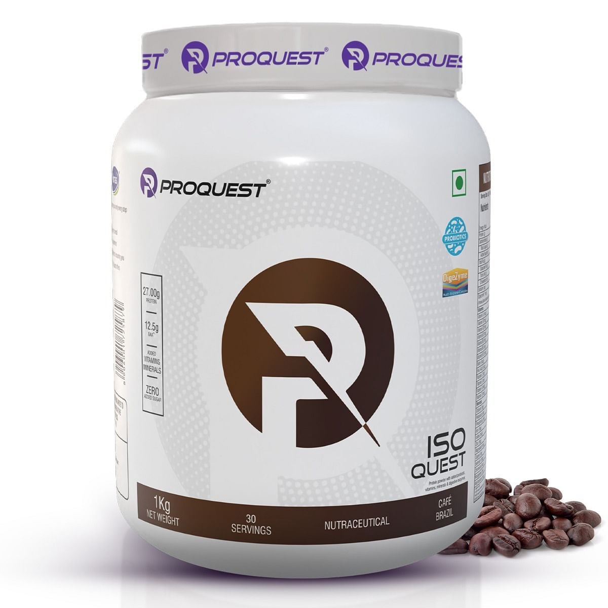 

Proquest Nutrition Iso Quest Isolate Whey Protein | 27g Protein Per serving | Faster Muscle Support & Recovery | Low Fat | Vitamins & Minerals Enri...