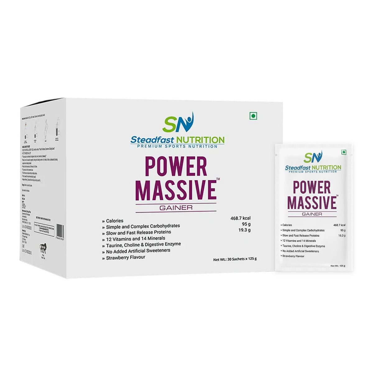 

Steadfast Nutrition Power Massive |Mass Gainer for Men| Protein Powder for Weight Gain, Muscle Gainer, Muscle Mass and Fast Results 3.7kg |Blend of...