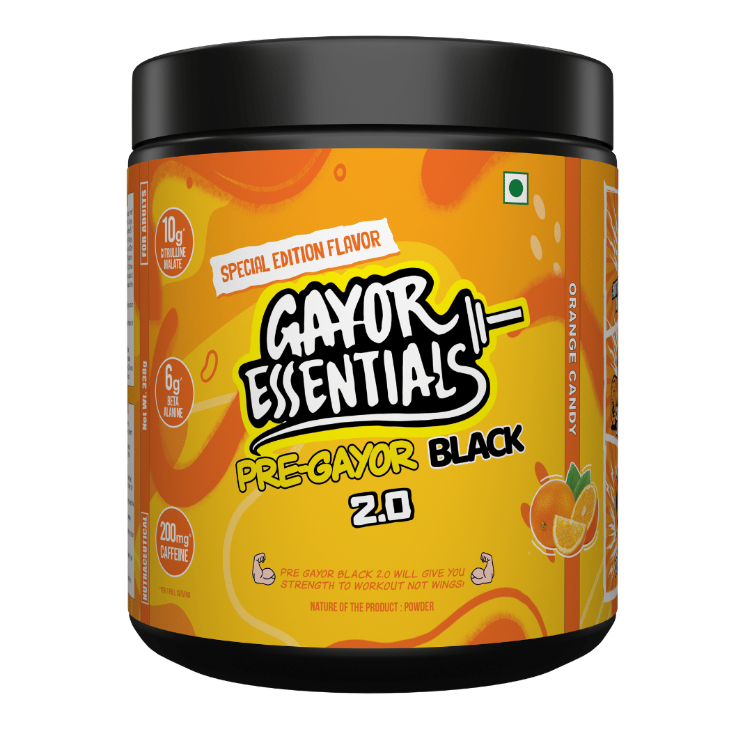 

Gayor Essentials Pre Gayor Black 2.0 Optimally Dosed Advanced Pre Workout 10 g Citrulline Malate 6 g Beta Alanine 200 mg Caffeine L-Theanine Energy...