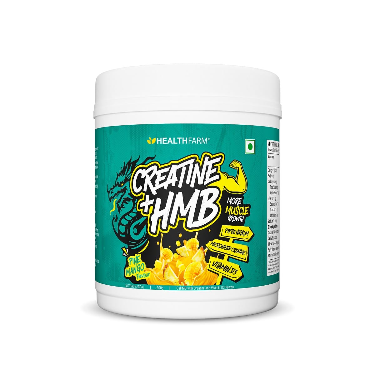 

Healthfarm Creatine + HMB (300g) Pine Mango