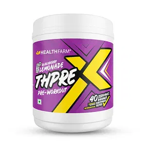 Healthfarm Thpre X Pre Workout Powder| Sports Nutrition Supplement for Men & Women - For Working Out, Hydration, Mental Focus & Energy - 40 Servings