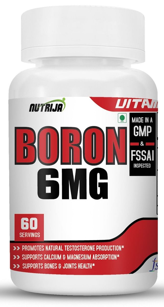 

NutriJa Boron 6MG as Boron Citrate/Aspartate/Glycine Complex in each Serving - 120 Capsules (Pack of 2)