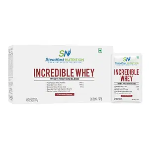 Steadfast Nutrition Incredible Whey Protein| Isolate and Concentrate Fast release Protein Powder for Men and Women No added preservatives (Chocolate)