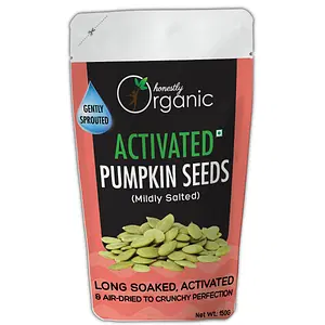 Honestly Organic Activated Pumpkin Seeds Mildly Salted (USDA Organic, Long Soaked & Air Dried to Crunchy Perfection)