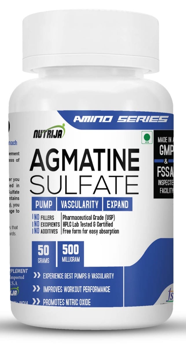 NutriJa Agmatine Sulfate (USP Grade) 100% Pure Powder | Strength & Pump | Boost Nitric Oxide-picture-43