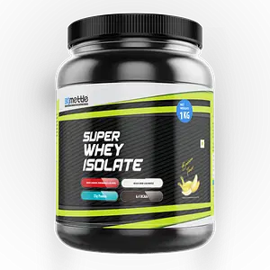 Getmymettle Super Whey Isolate with Whey Peptides, 25g Protein, 0g Sugar, 6.4g BCAA, 4g Glutamine, No Preservatives Banana