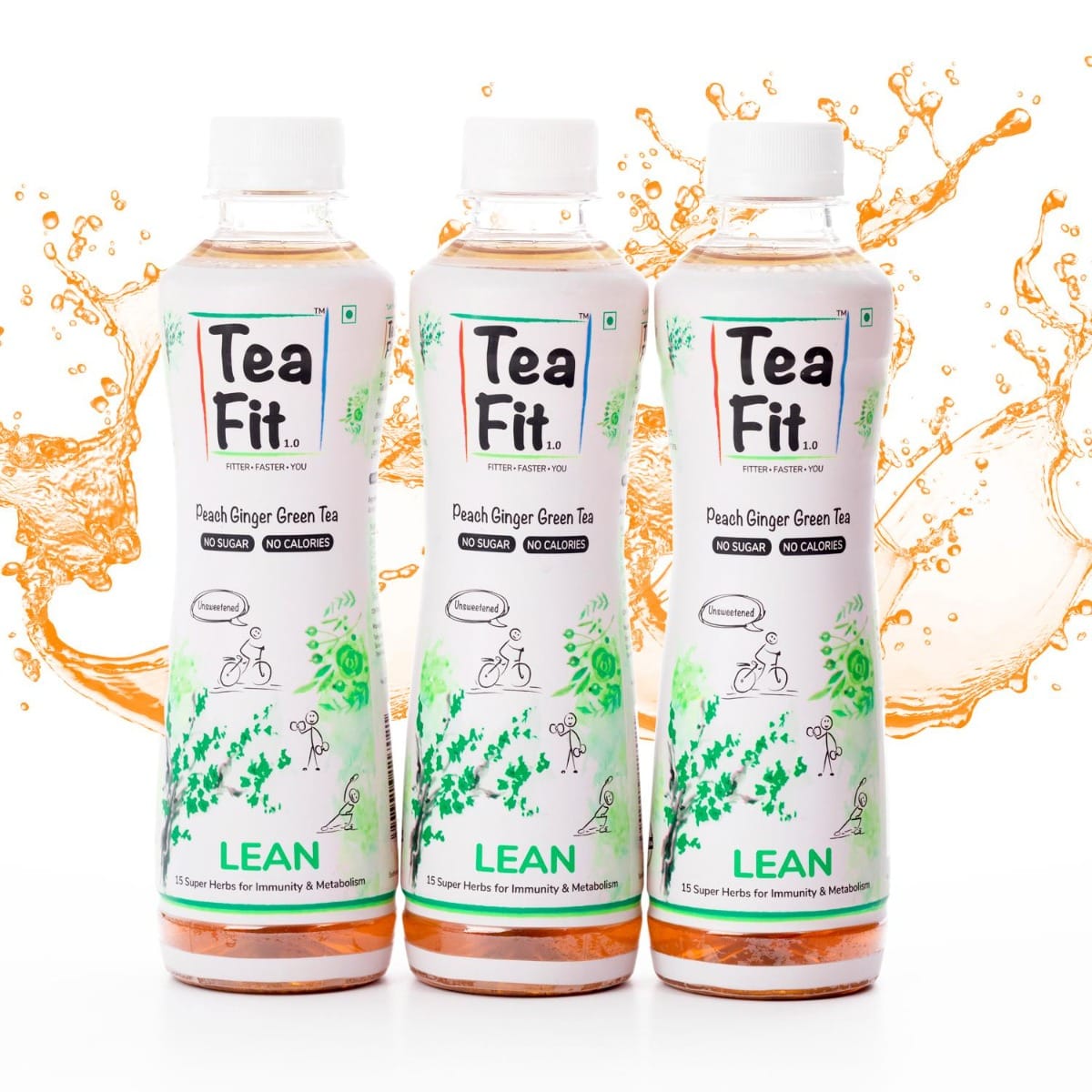 Teafit Lean Zero Sugar Peach Ginger Green Tea-image-7