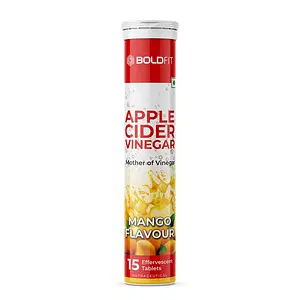 Boldfit Apple Cider Vinegar Tablets For Weight Loss With Mother Acv Effervescent Tablets For Immunity,Digestion,Acv Tablets Acv Apple Cider Vinegar Tablet With Mango Flavor