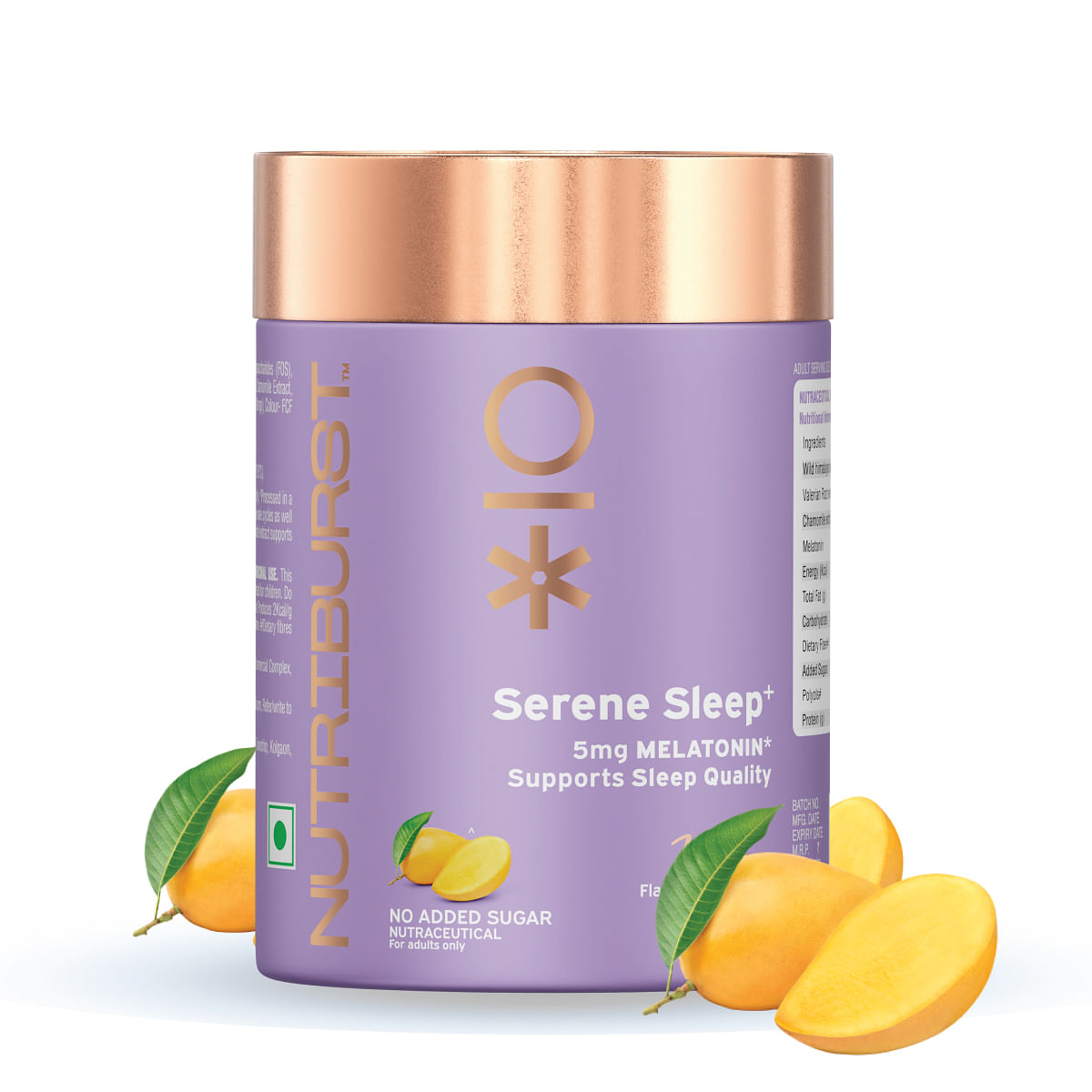 

Nutriburst Serene Sleep 5MG Melatonin Gummies for Quality Deep Sleep, Fresh Wake Up No Stress & Anxiety Natural Non-Addictive, Non Habit Forming, N...
