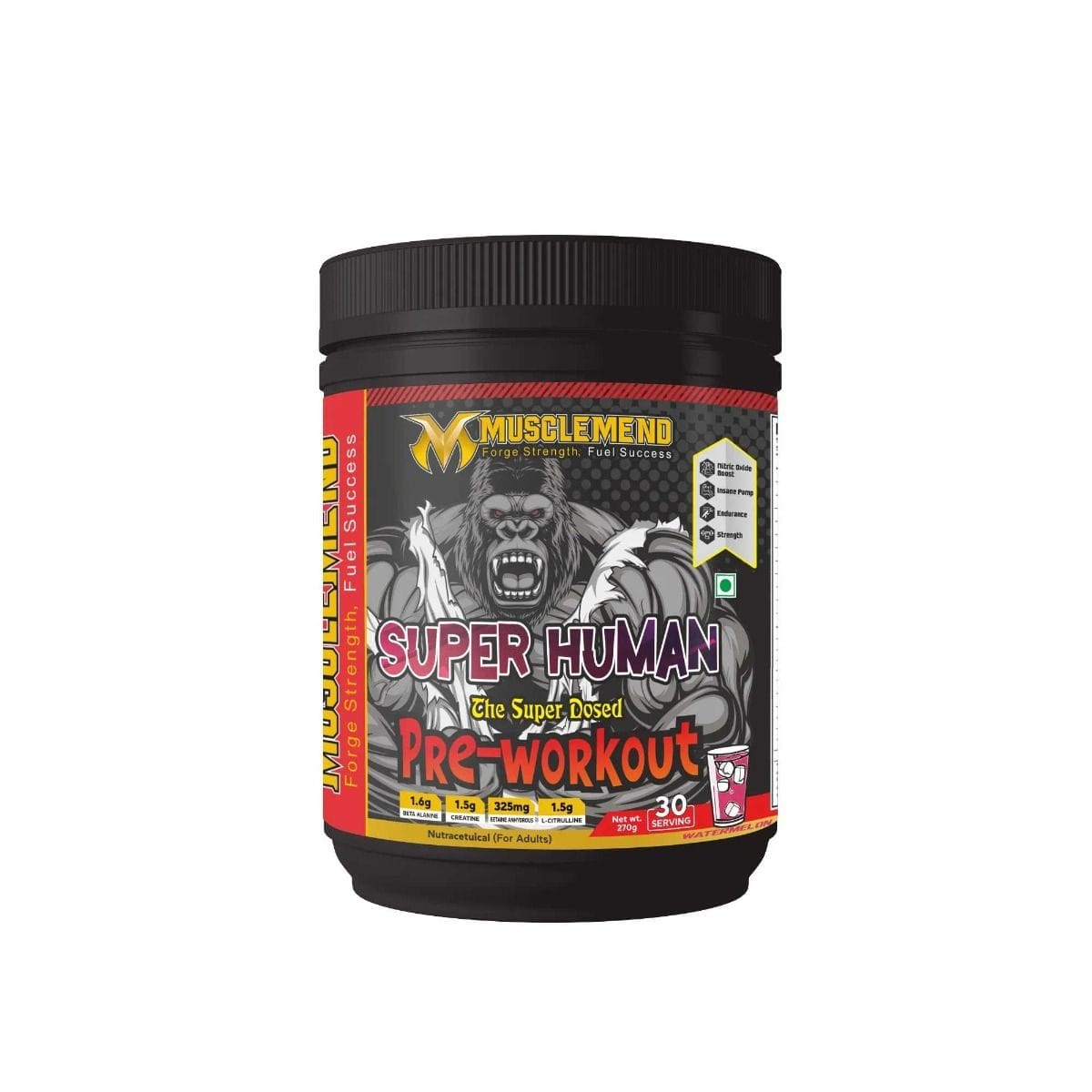 MUSCLEMEND PRE WORKOUT High-Potency Formula - Watermelon-image-29