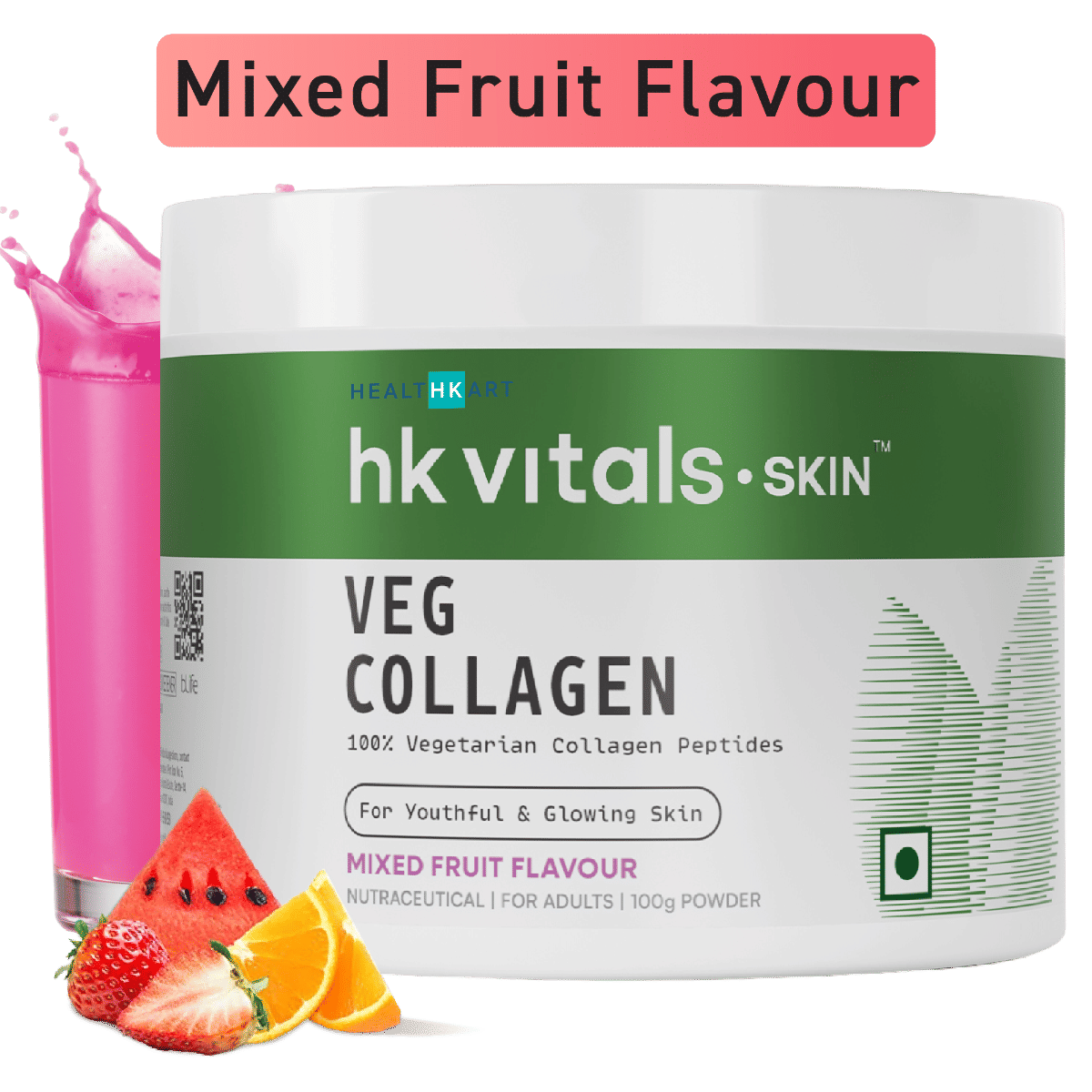 hk vitals Veg Collagen Supplement Powder | Collagen Peptides with Vitamin C, E | For Healthy Skin, Hair & Nails-picture-20