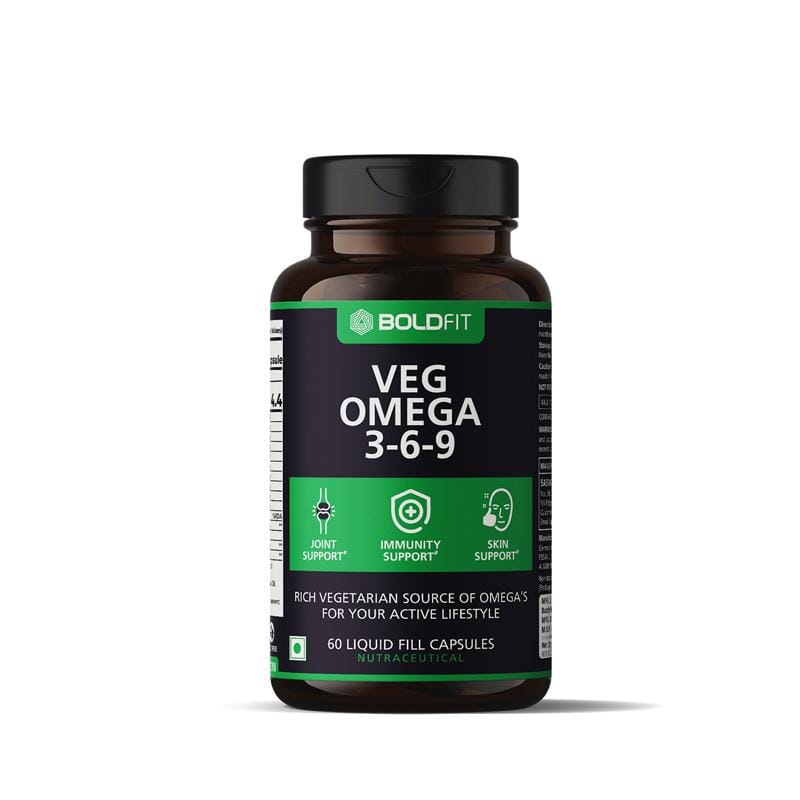 Boldfit Omega 3, 6 & 9 From Flaxseed, Borage & Olive Oil, Vegetarian Supplement For Heart, Skin, Joint & Muscles Support - Epa & Dha Rich Capsules For Men & Women-picture-39