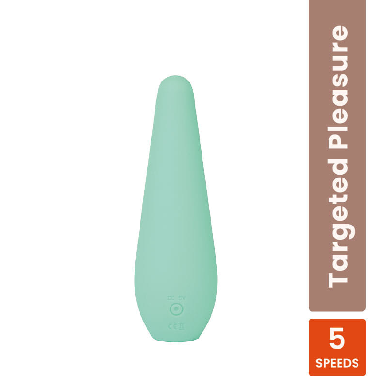 MyMuse Pulse Personal Massager - 5 Speeds, Rechargeable & Waterproof (Arctic Frost)