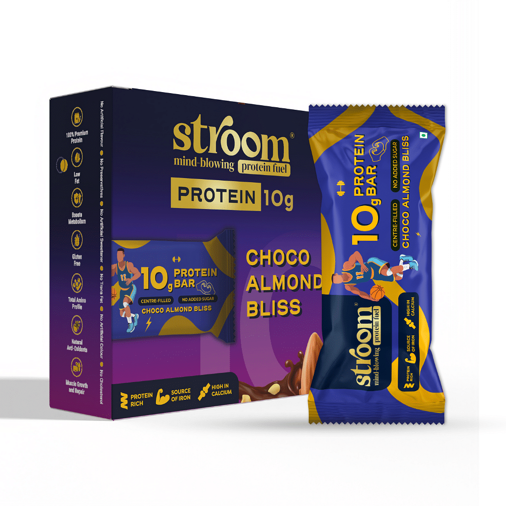 

STROOM-Choco Almond Bliss 10G Protein Bars (10g x 6)