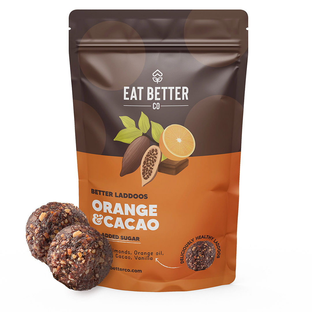 

Eat Better Co Orange Chocolate Laddoos - Sugar-Free Dry-Fruit Balls - High Protein & Instant Energy 7 Laddoos - Pack Of 1