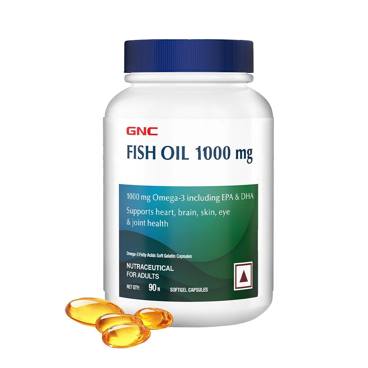

GNC Fish Body Oil for Men & Women | 1000mg Omega-3s with EPA & DHA | Promotes Joint Health | Improves Focus & Memory | Protects Vision | Supports H...