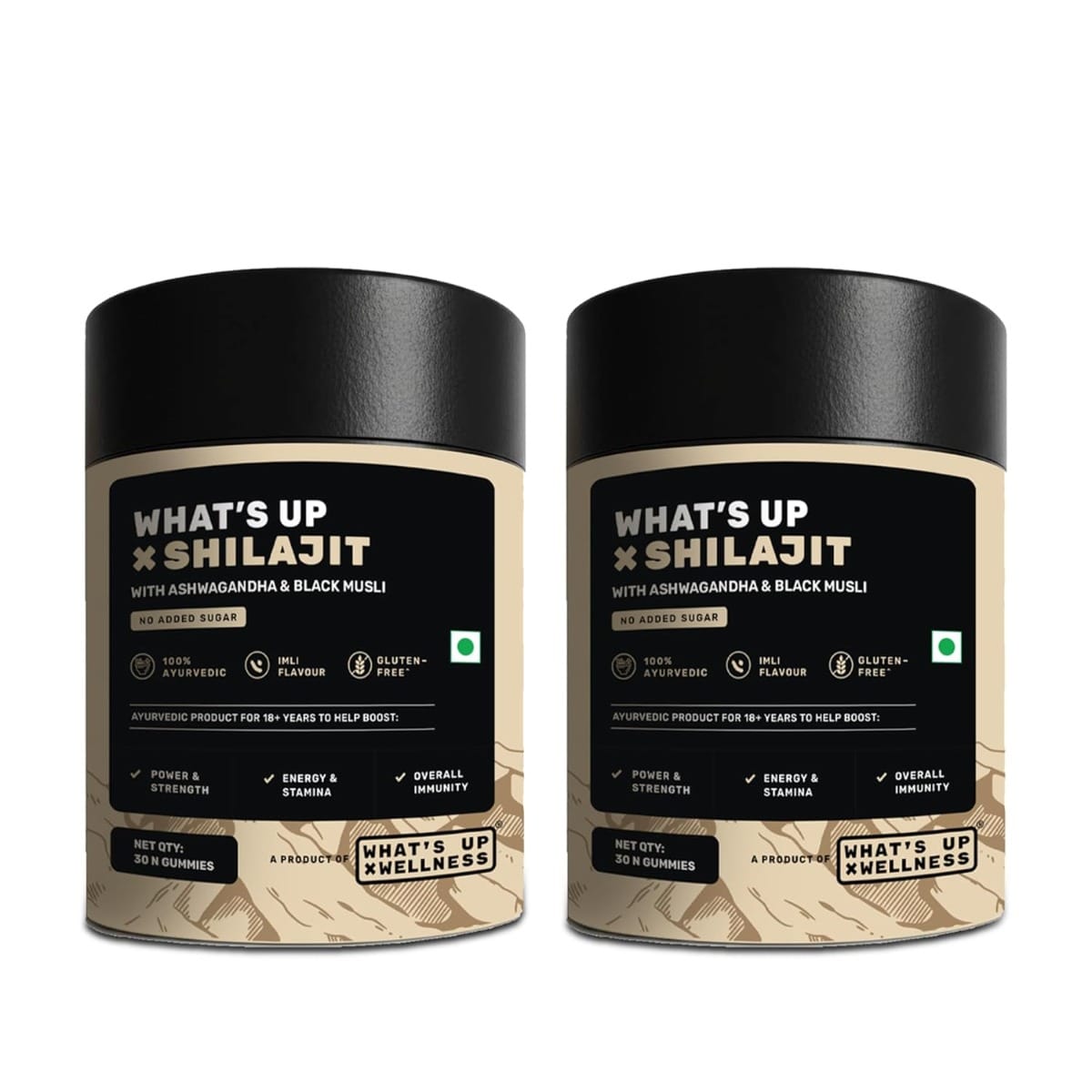 What's Up Wellness Shilajit Gummies | 200Mg Resin With Ashwagandha, Black Musli | Improves Strength, Stamina And Overall Immunity| No Added Sugar| Shilajit for Men & Women-image-10