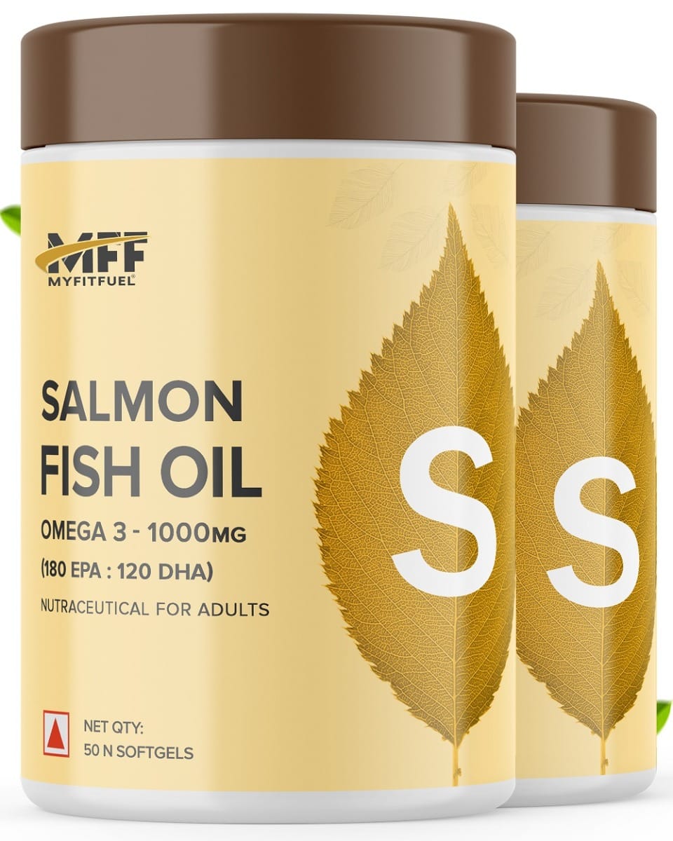 

MyFitFuel Salmon Fish Oil, 1000mg (180 EPA 120 DHA), 100 softgels