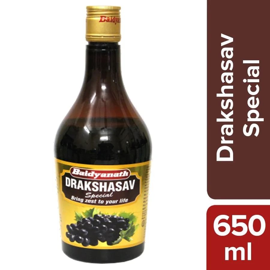 

Baidyanath Nagpur Drakshasava I Ayurvedic Tonic I Improves Hunger I Healhty Heart - 650 ml