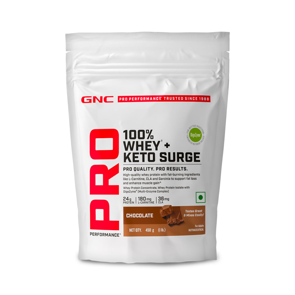 

GNC PP 100% Whey Keto Surge Chocolate 450g