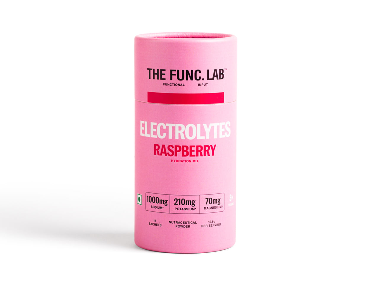 

The Func. Lab Daily Electrolytes - Raspberry | 15 Sachets | Instant Hydration Powder with Sodium, Potassium, Magnesium | Sugar-Free, No Preservativ...