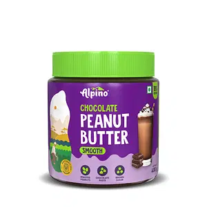 Alpino Chocolate Peanut Butter Smooth | 19% Protein | Made with Roasted Peanuts, Chocolate Paste, Brown Sugar & Sea Salt | Plant Based Protein