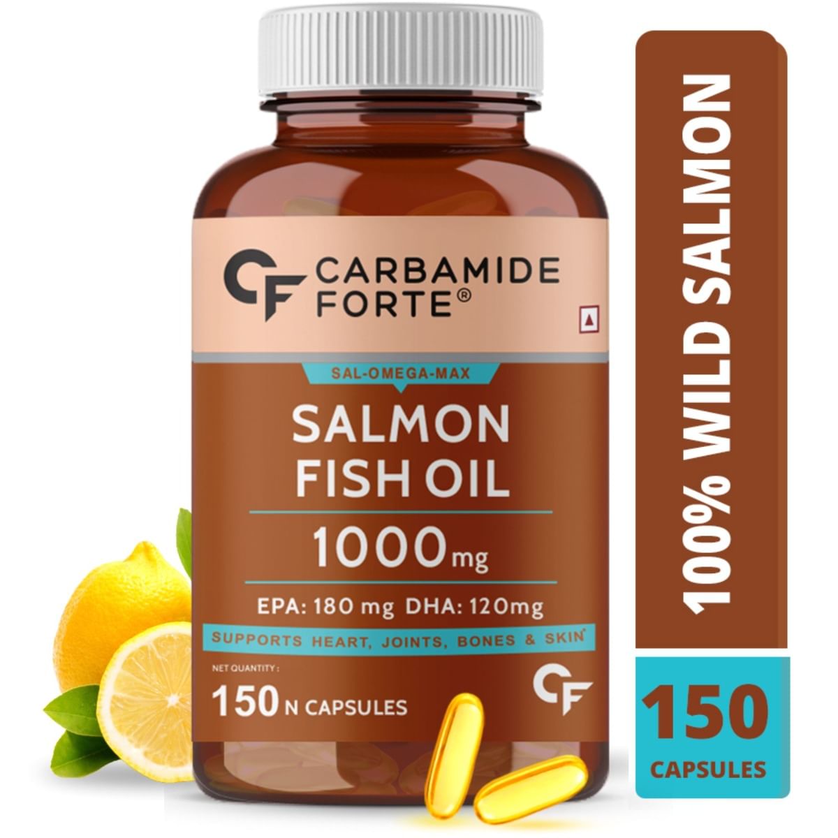 Carbamide Forte Salmon Fish Oil Omega 3 1000mg 150 Capsules Heart