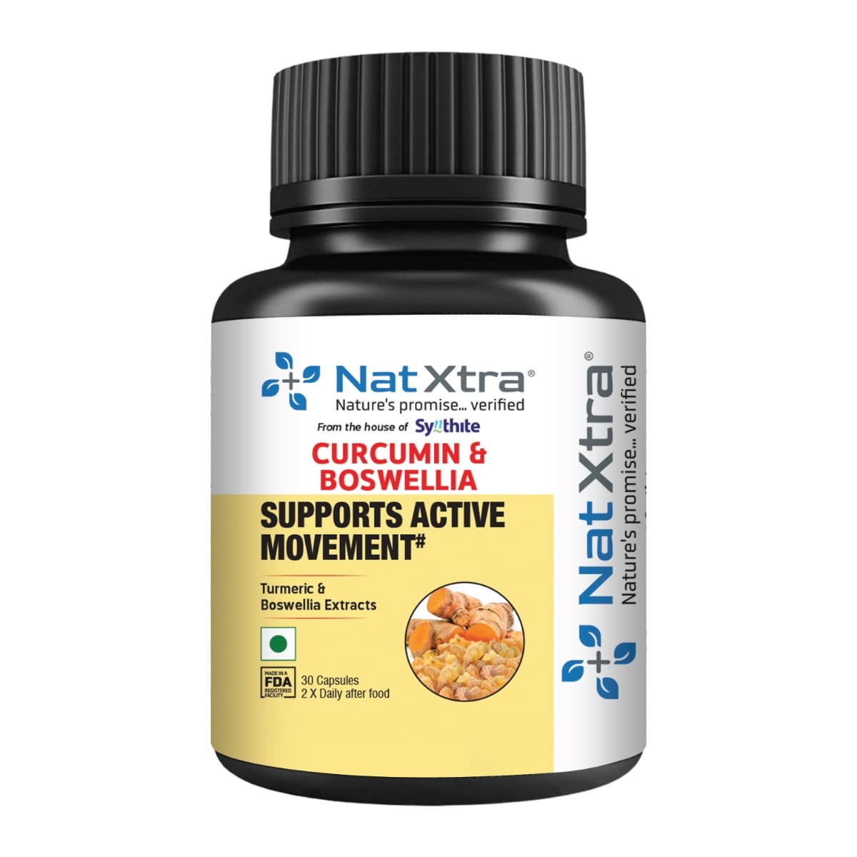 

Natxtra Curcumin & Boswellia | Joint Pain & Inflammation Relief | Turmeric & Boswellia Blend for Stronger Joints & Mobility