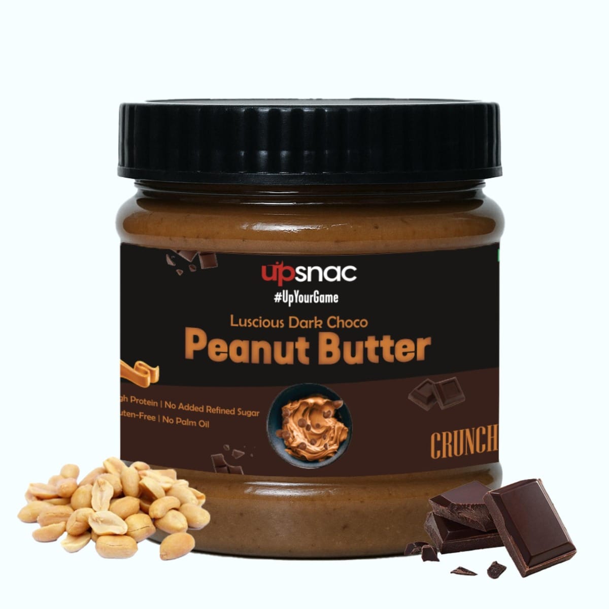 Upsnac Luscious Dark Choco Peanut Butter (Crunchy)