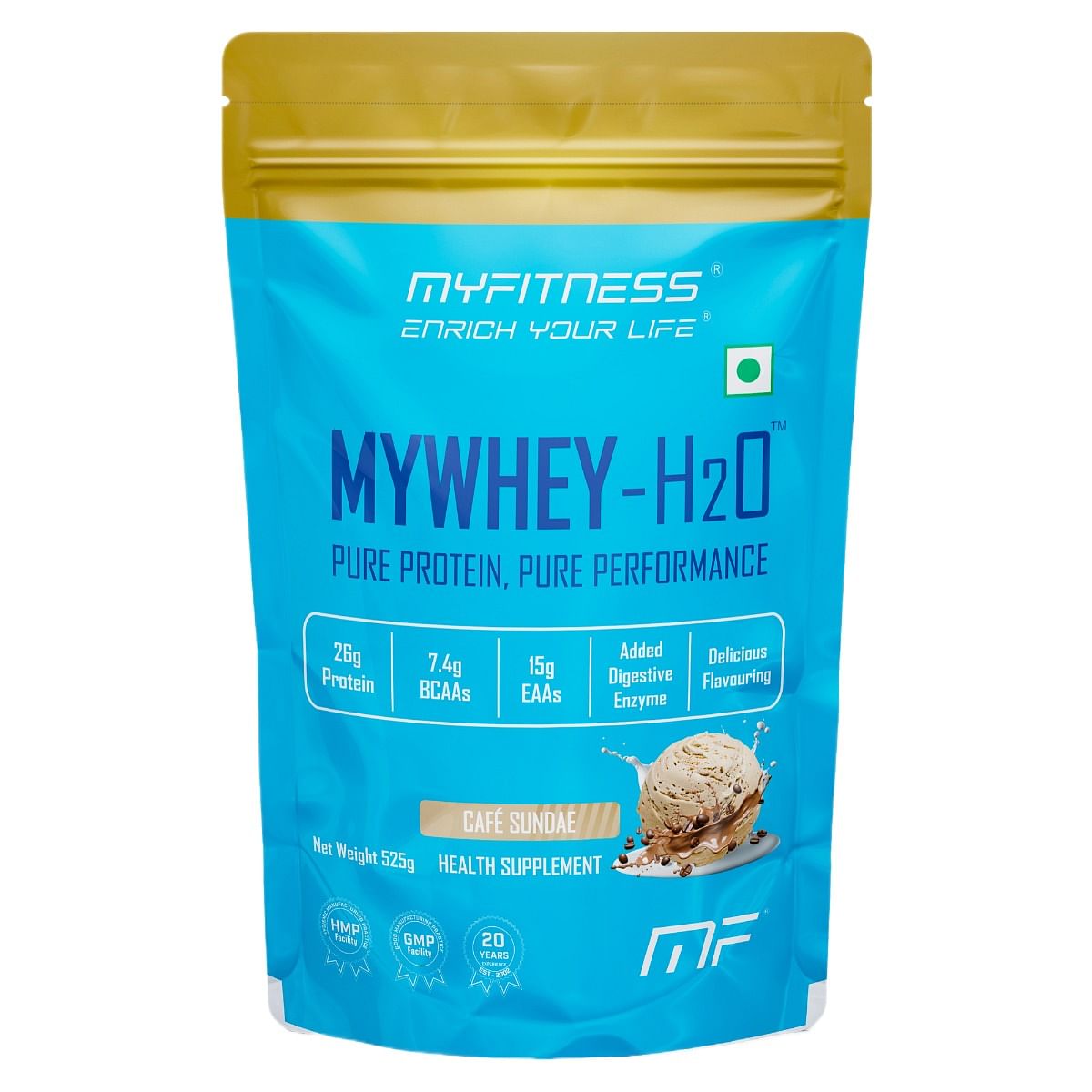 

MYFITNESS Mywhey-H2O 525G |Whey Protein Powder|26G Protein Per Serving | Added Digestive Enzyme|Delicious Flavouring |Pure Protein, Pure Performanc...