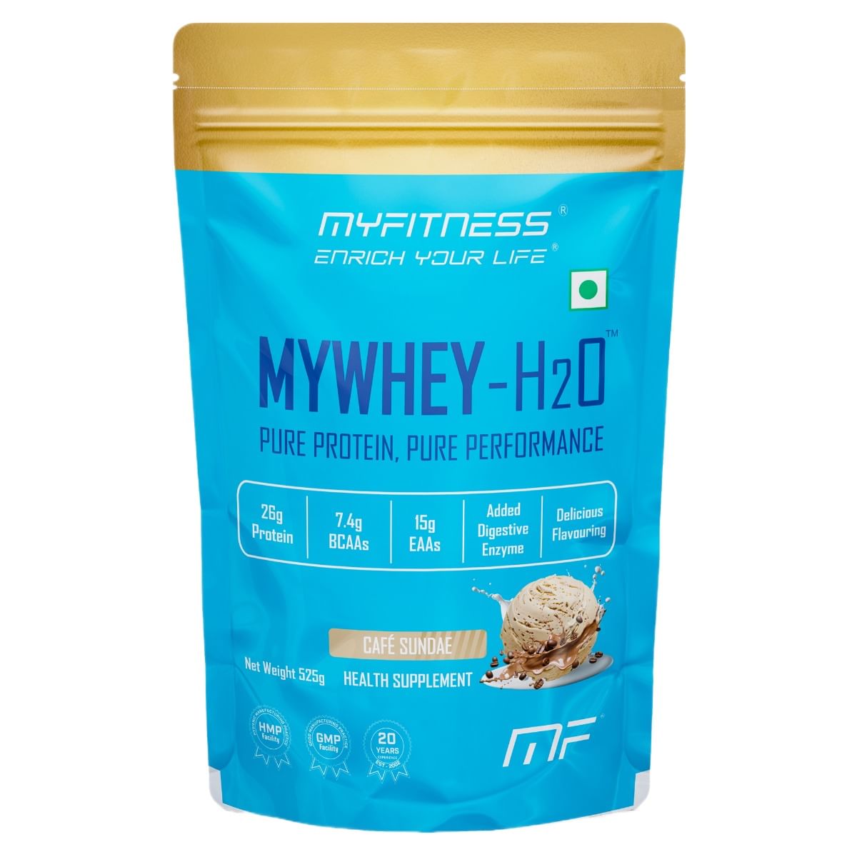 

MYFITNESS Mywhey-H2O 525G |Whey Protein Powder|26G Protein Per Serving | Added Digestive Enzyme|Delicious Flavouring |Pure Protein, Pure Performanc...
