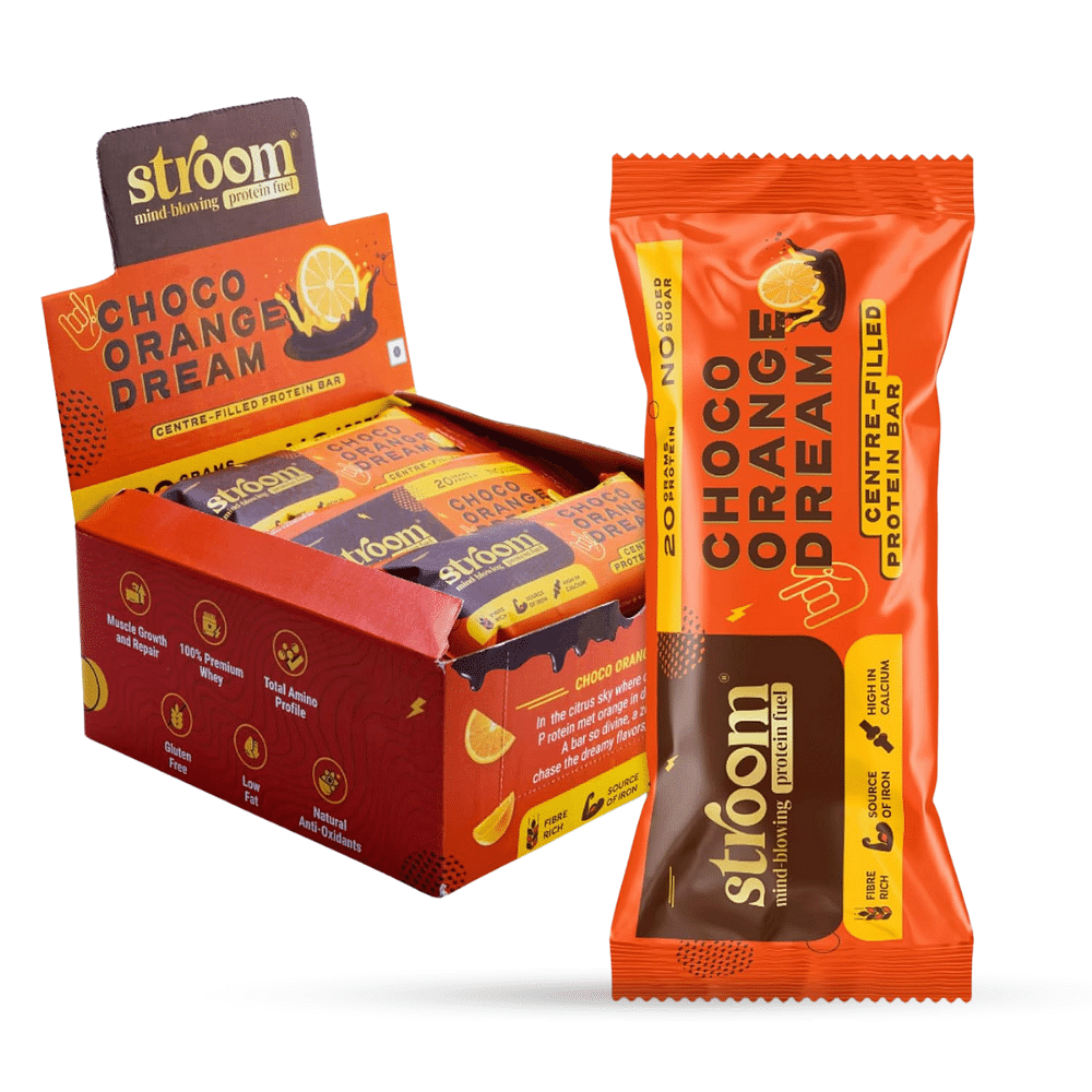 

STROOM-Choco Orange Dream 20G Protein Bars (20g x 9)