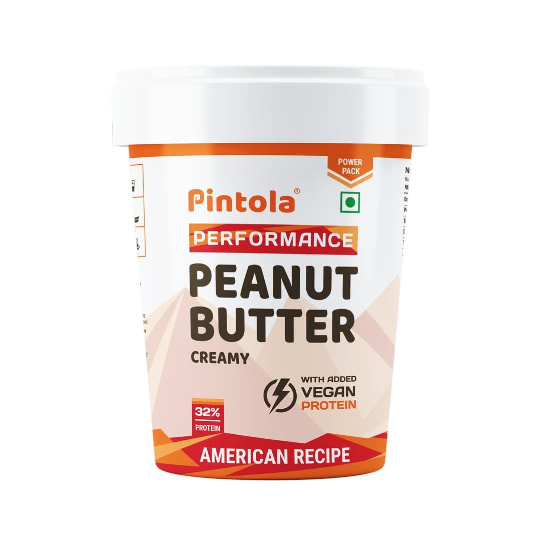Pintola American Recipe Performance Series Peanut Butter (Creamy) | Vegan Protein | 32% Protein | High Protein & Fiber-image-32
